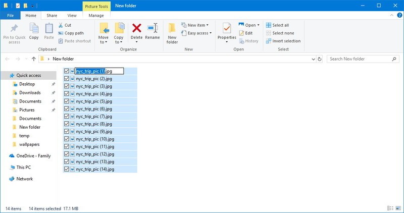 Windows 10 Rename Multiple Files