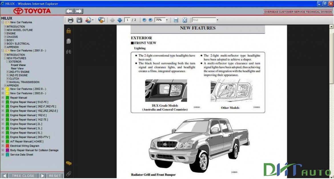 Toyota Hilux Service Manual